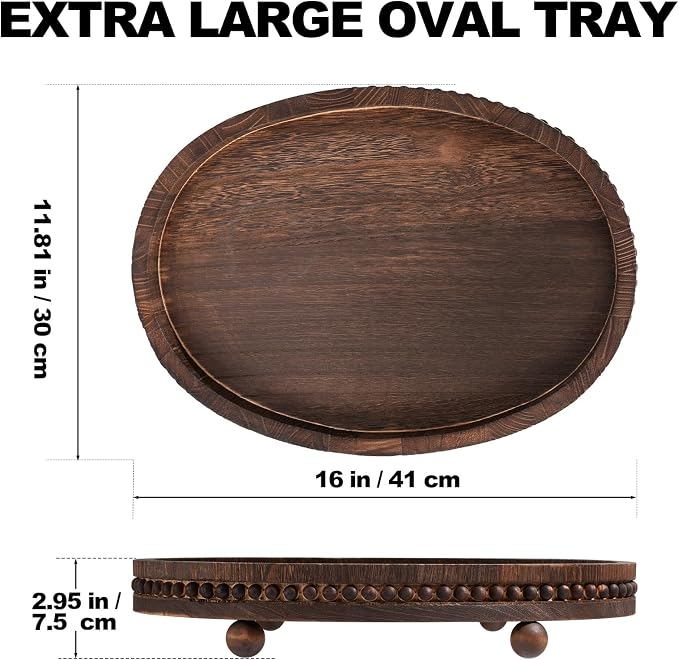 HouseJoy Wooden Decorative Tray - Image 2