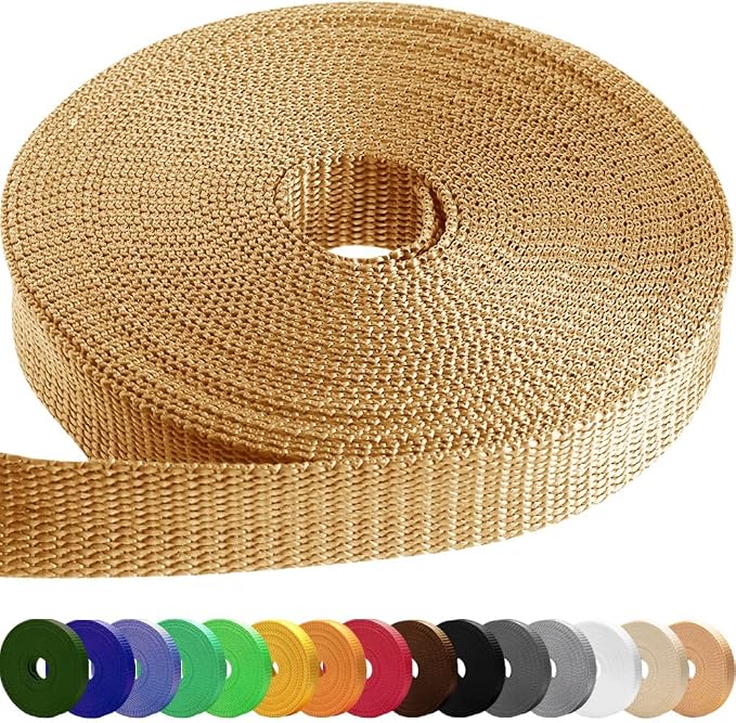 Webbing Strap, 3/4" to 2", 10-50 Yds, EDC gear, backpack repair and pet dog by TECEUM