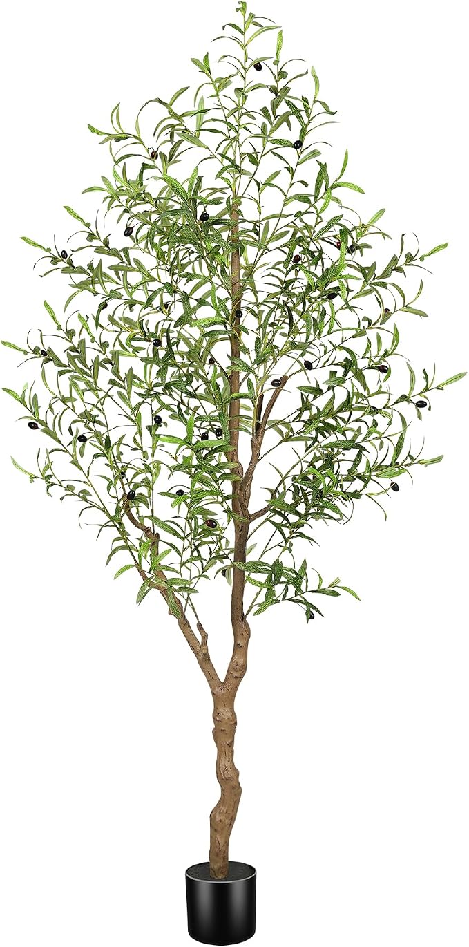 FEELEAD 6FT Faux Olive Tree by Home