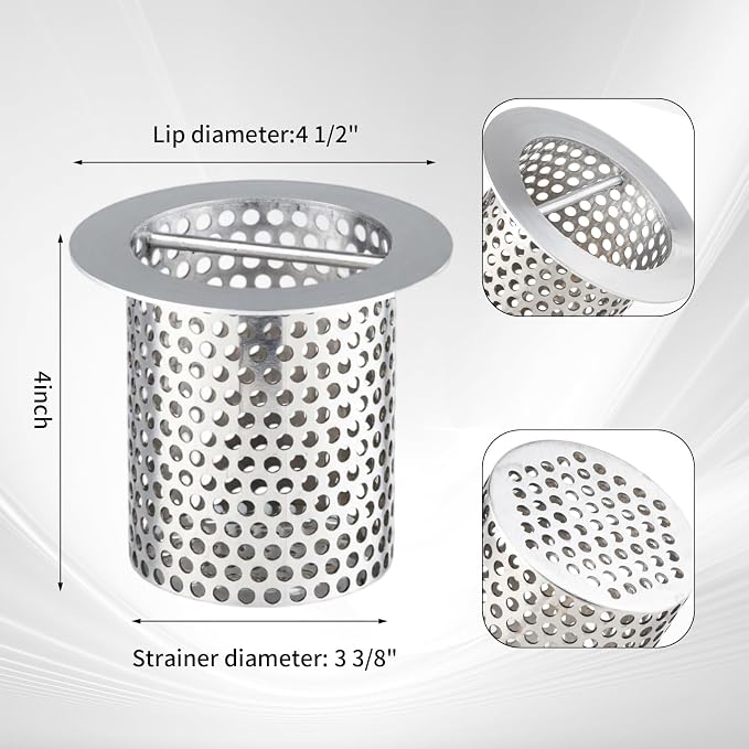 4" Floor Drain Strainer, osseph 316 Stainless Steel - Image 2