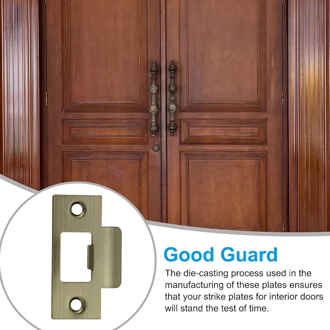 PATIKIL 2-3/4" Door Lock Strike Plate, Door Backplate - Image 5