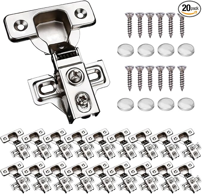 20 Pack Soft Close Cabinet Door Hinges by KONIGEEHRE