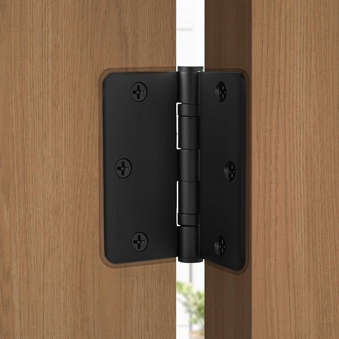 Ball Bearing Door Hinges 3 Pack 3.5 Inch Stainless Steel Matte Black Door Hinges - Image 6