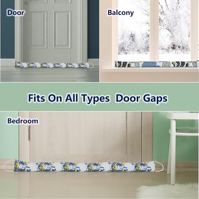 2 Pack 32 Inch 2.8 Inch Wide Slim Under Door Blocker Door Draft Stopper - Image 7