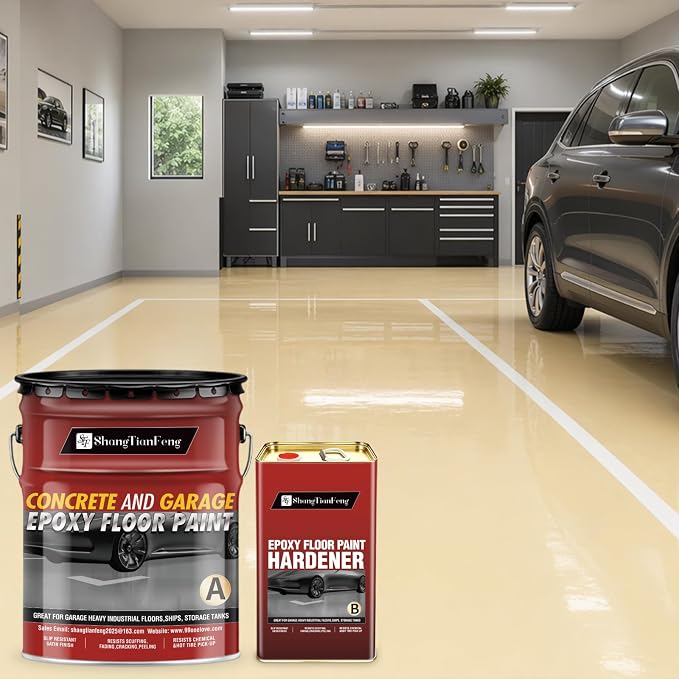 4 Gallon Epoxy Floor Paint kit -100% solids| 6H hardness|20-year durability| - Image 2