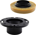 RecPro RV Toilet Closet Flange | 4x3 | ABS Plastic | Toilet-to-Floor Mount | RV by RecPro