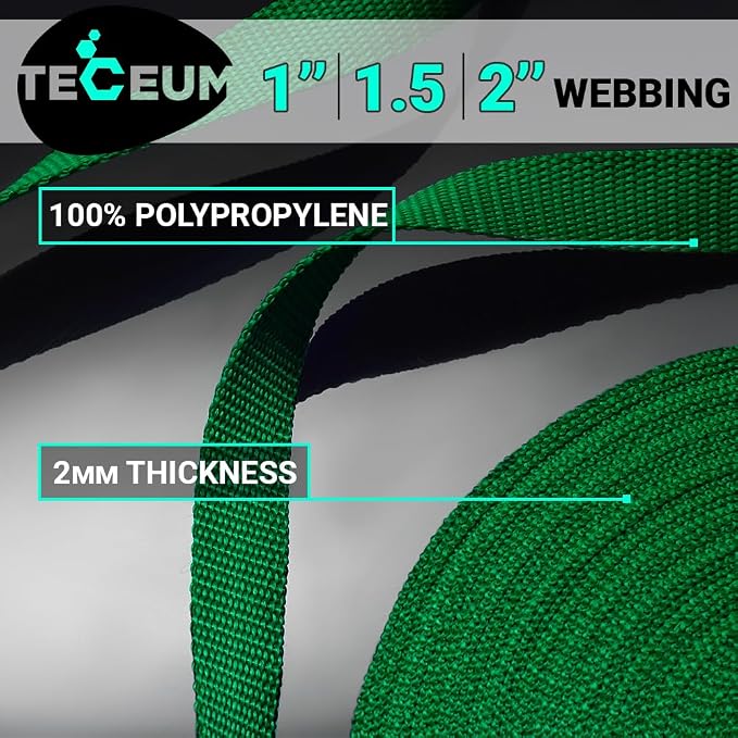 Webbing Strap, 3/4" to 2", 10-50 Yds, EDC gear, backpack repair and pet dog - Image 2
