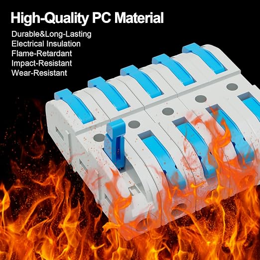 20Pcs Lever Wire Connectors, 1 Conductor | 1 Conductor Splicing Compact - Image 3