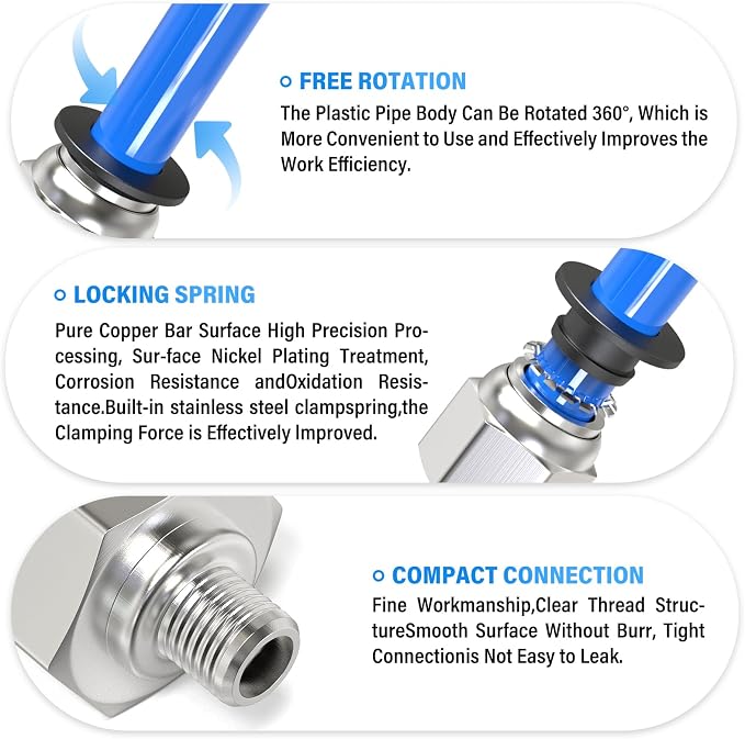 TAILONZ PNEUMATIC Male Straight 6mm Tube OD x M6 Thread Push to Connect - Image 4