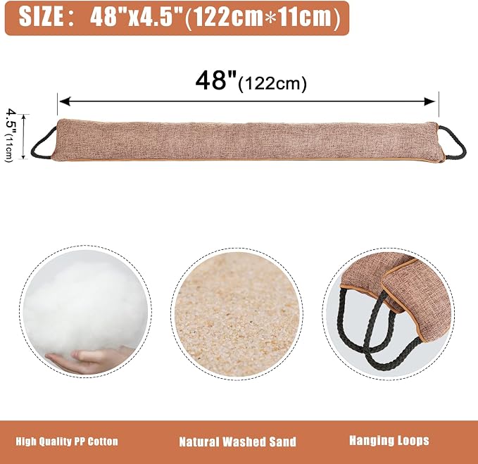 Under Door Draft Stopper 48 inch Wind Stopper - Image 2