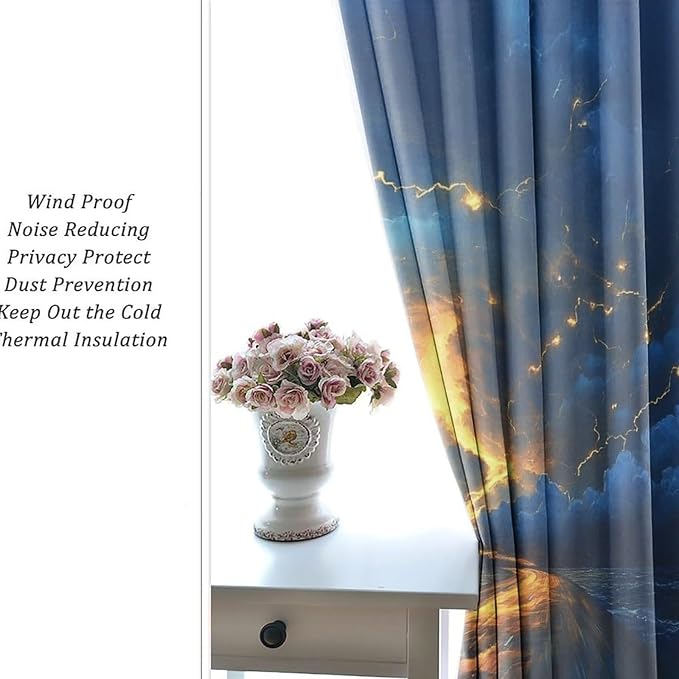 Nature Tornado Lightning Blackout Curtains - Image 6