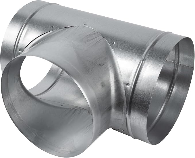 90° Degree Ø8 x 8 x 8 Inch T Shape Duct Splitter - Image 6