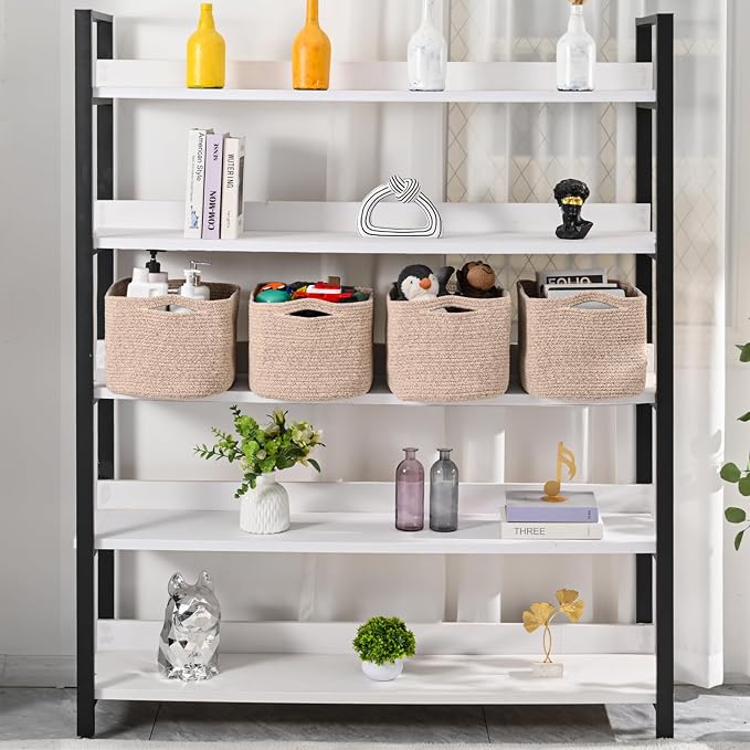 ICERZCZ Storage Baskets for Organizing & Shelves, Woven Cotton Rope - Image 2