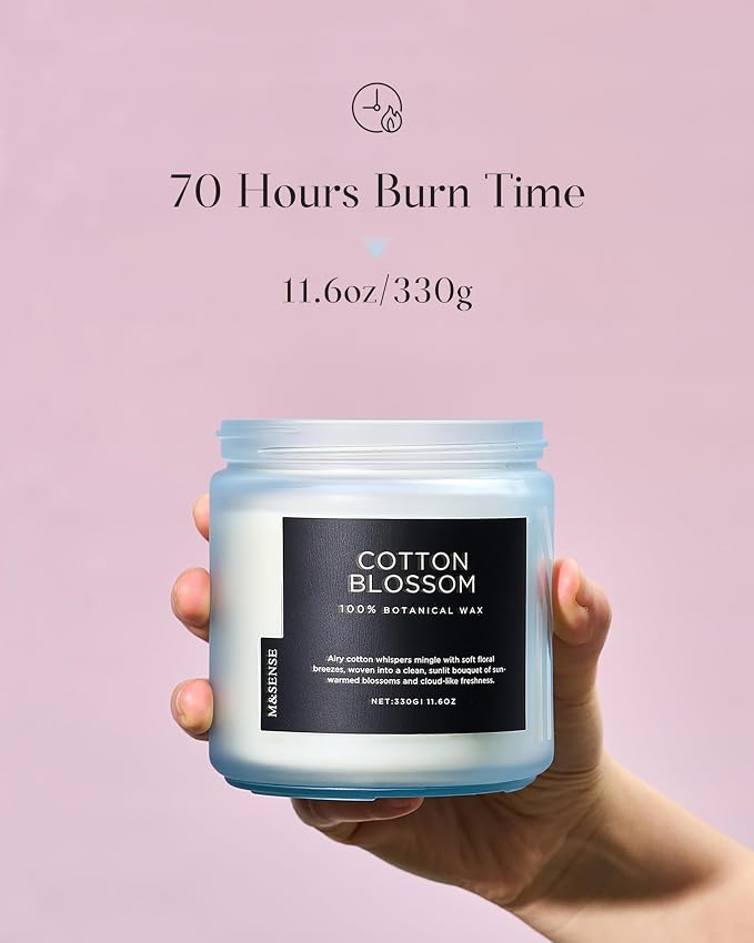 M&SENSE Clean Cotton Scented Candles - Image 3