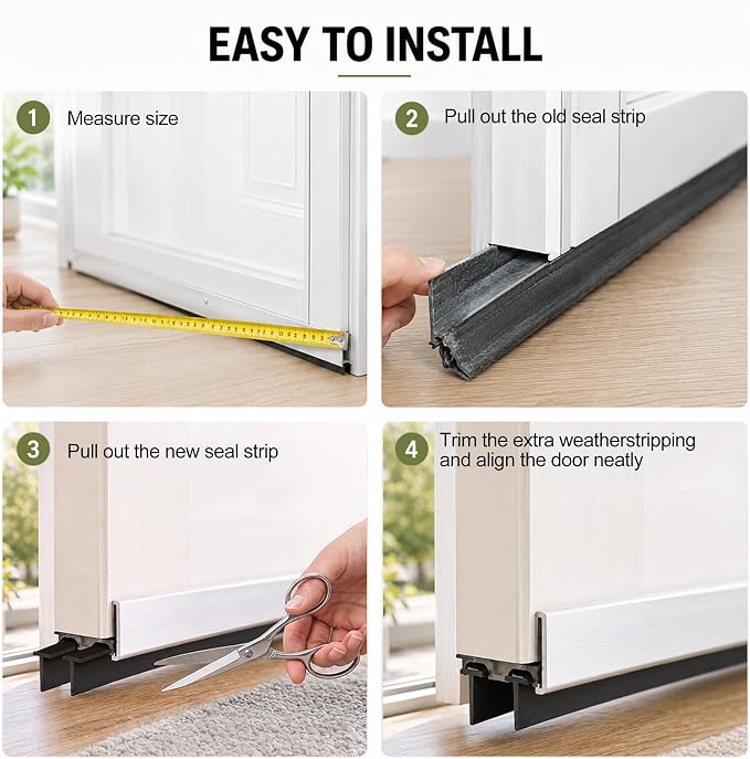 2-Pack Replacement for Andersen Storm Door Bottom Sweep - Image 8