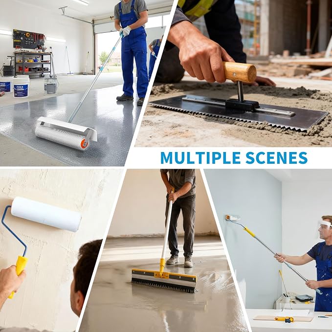 Complete Self Leveling Cement Tool Kit, Professional Epoxy Floor Kit Tools - Image 8