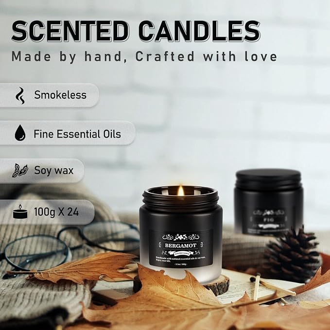 Scented Candle Set 24 Pack, Candle - Image 5