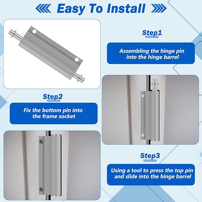 4Kit K 5131 Storm Door Hinge Pin Kit, Screen Door Hinge Pins Repair | Premium - Image 4