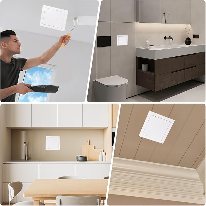 PATIKIL Drywall Access Panel 13x13 Inch, Aluminum Frame Wall Hole Cover - Image 7