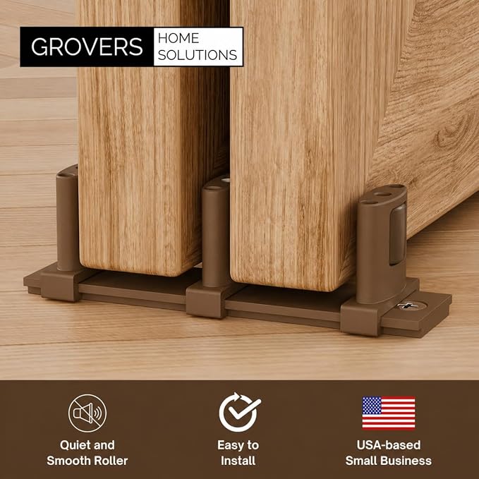 3-Pack Sliding Closet Door Floor - Image 2