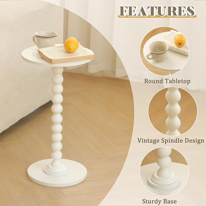Fultyle Round Side Table, Small Drink Table - Image 5