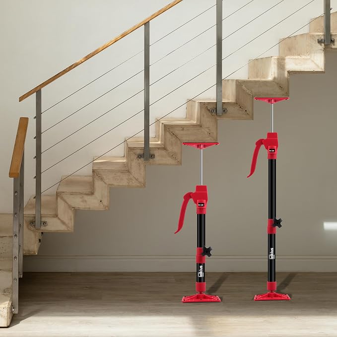 2PK Steel Cabinet Jacks for Installing Cabinets, 21.3-45.6" Adjustable 3rd Hand - Image 7