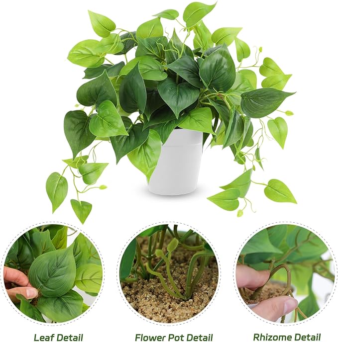 CEWOR Artificial Plants Fake Pothos - Image 3