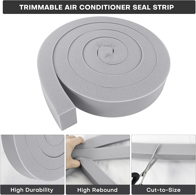 4Pcs 1" x 1" x 6.5Ft AC Window Seal Kit - Image 4