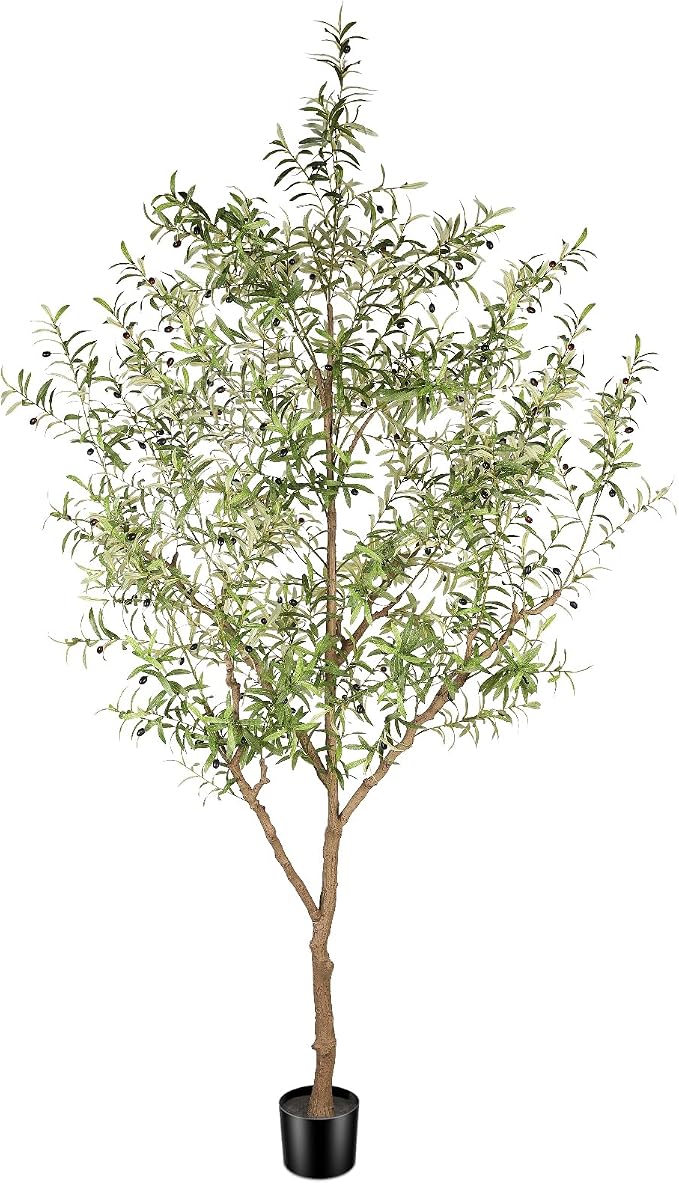 FEELEAD Faux Olive Tree 9ft by Home