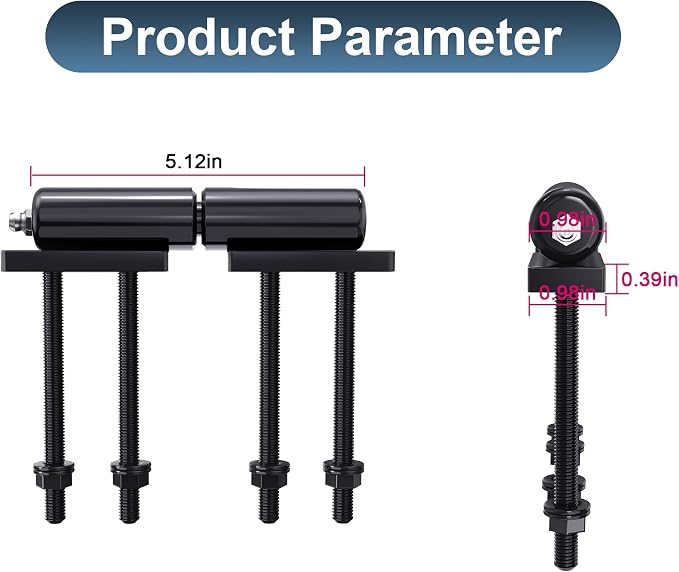 2PCS Trailer Gate Hinge, Heavy Duty Weld-On Hinge, 5 Inch, 700lbs Capacity | - Image 2