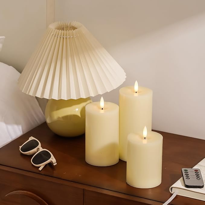 Stmarry Ivory Flameless Candles - Image 4