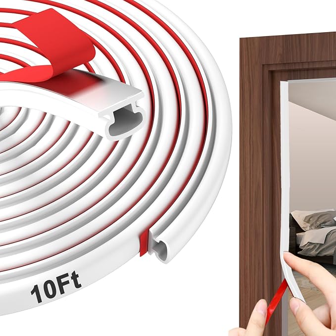 alophoty Door Weather Stripping Door Seal Strip, 0.35"x0.24" | Self-Adhesive by alophoty