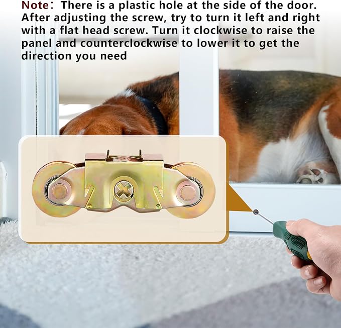 MaxxGeek Sliding Patio Door Tandem Roller Assembly Fit Andersen Sliding Door - Image 7