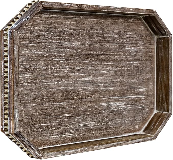 Wooden Decorative Tray, Rustic Serving Tray by CEDARLUX