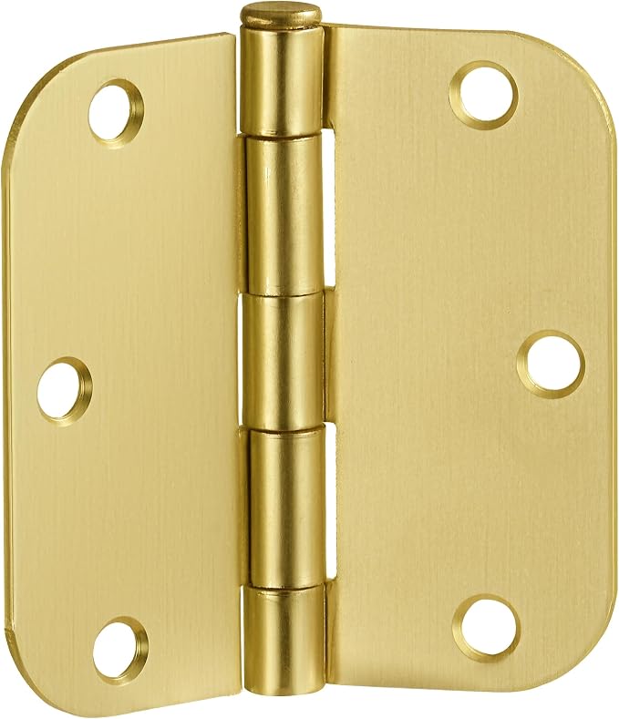 Design House Interior Door Hinge, Satin Brass | 5/8" Radius, Traditional - Image 11