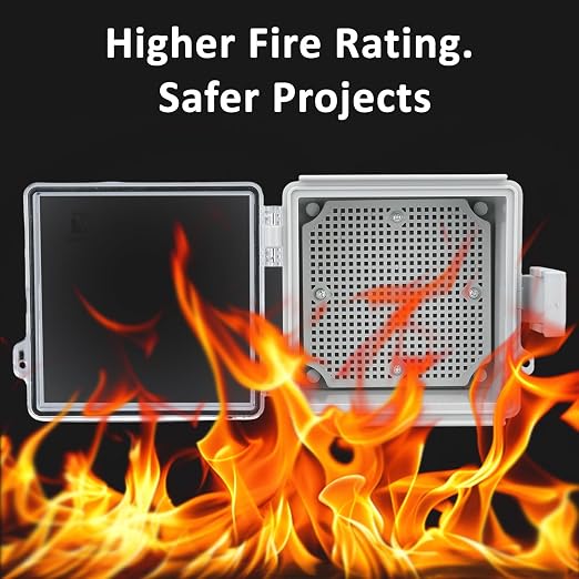 IP67 Waterproof Junction Box for Outdoor, 5.9"x5.9"x3.5" | Heavy Duty ABS - Image 4