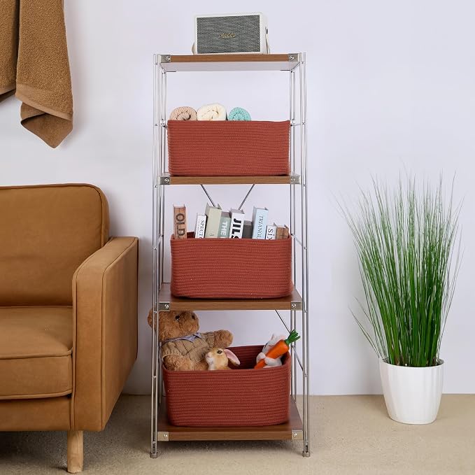 MiniArk Large Storage Baskets for Organizing, Baby Nursery, Toy Bins Box - Image 4