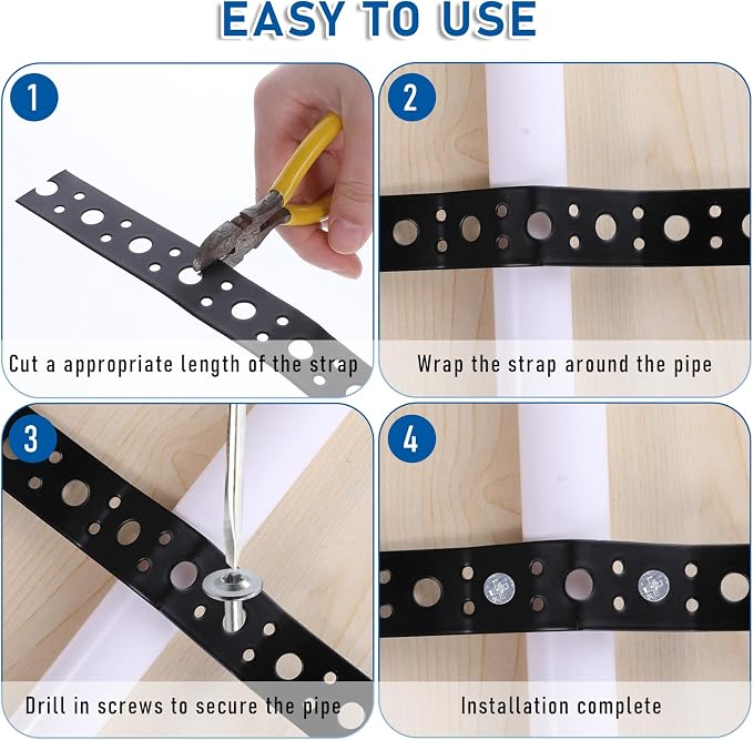 Metal Strap 1-Inch x 33FT 0.6mm Bendable Pipe Hanger Thin Metal Strapping - Image 6