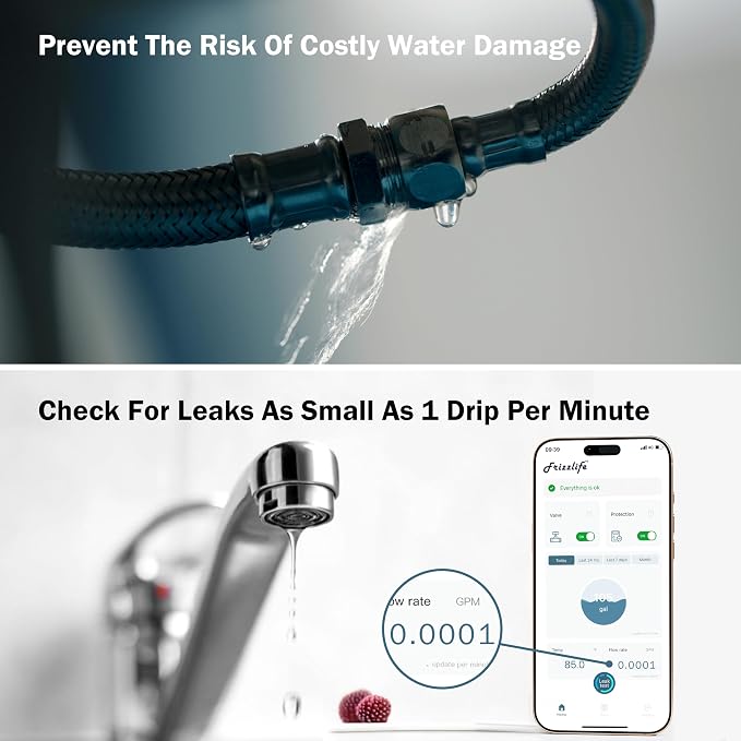 Frizzlife LP365 Smart Water Monitor and Automatic Shutoff Valve - Image 8