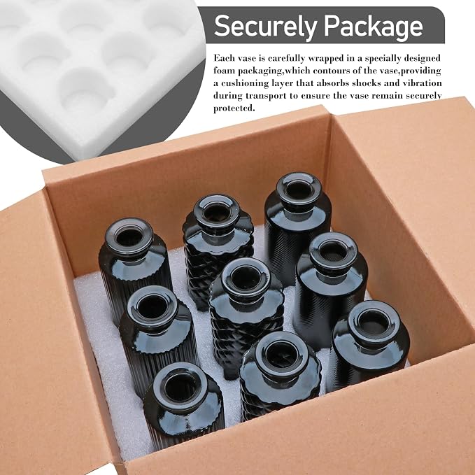 Glass Bud Vase Set in Bulk, Home Table Flower Decor, Bud Vases - Image 6