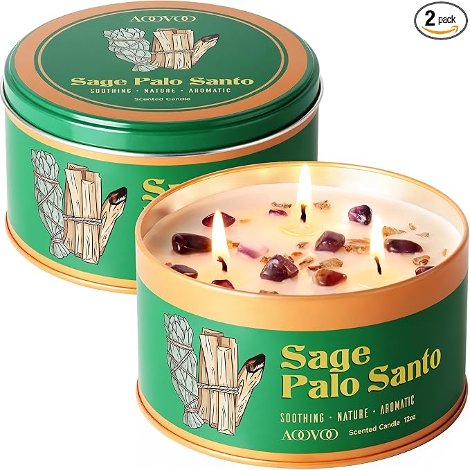 AOOVOO Sage & Palo Santo Candles by AOOVOO