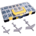 Toggle Bolts for Drywall 48pcs, 1/4 3/16 1/8 Zinc-Plated Butterfly Anchors | by Bonost