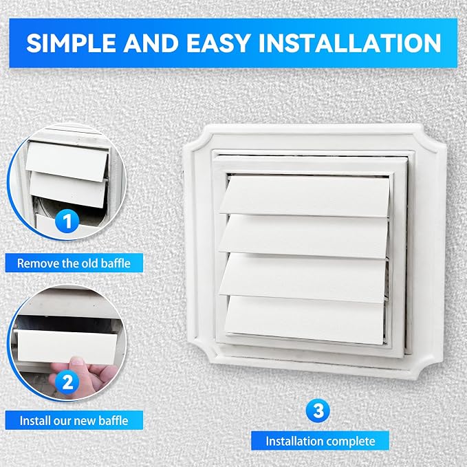 4" Dryer Vent Covers Panel - Image 6