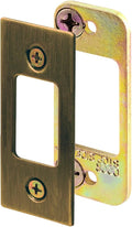 Prime-Line E 2480 Security Deadbolt Strike, 2-3/4 In., Antique Brass | Steel by Prime-Line