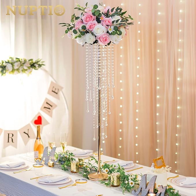 NUPTIO Gold Vases for Centerpieces Wedding - Image 2