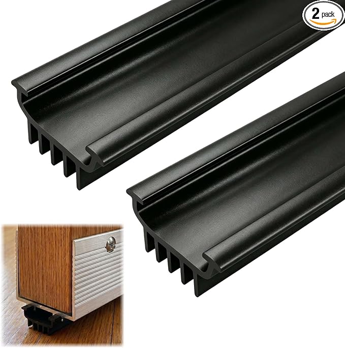U Shaped Door Bottom Sweep, Storm Under Door Sweeps Insert Strip by Bryxium