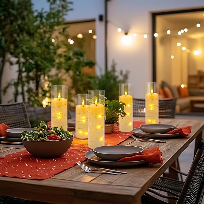 12 Pcs Ivory Colored Flickering Flameless Candles, Battery Powered | Equipped - Image 7