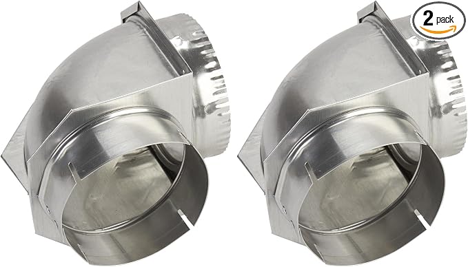 Whirlpool 4396006RW Genuine OEM Dryer Vent Elbow Connector, 90-Degree Close-Turn by Whirlpool