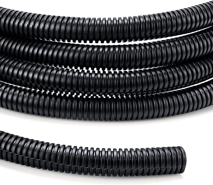 Wire Loom 1/4 inch 10ft, Split Loom, Outdoor Cord Protector | Flexible Wire by YCLYC
