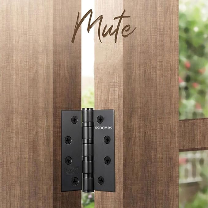 Stainless Steel Matte Black 4 inch Door Hinges, Interior Door Hinge，Heavy Duty - Image 6